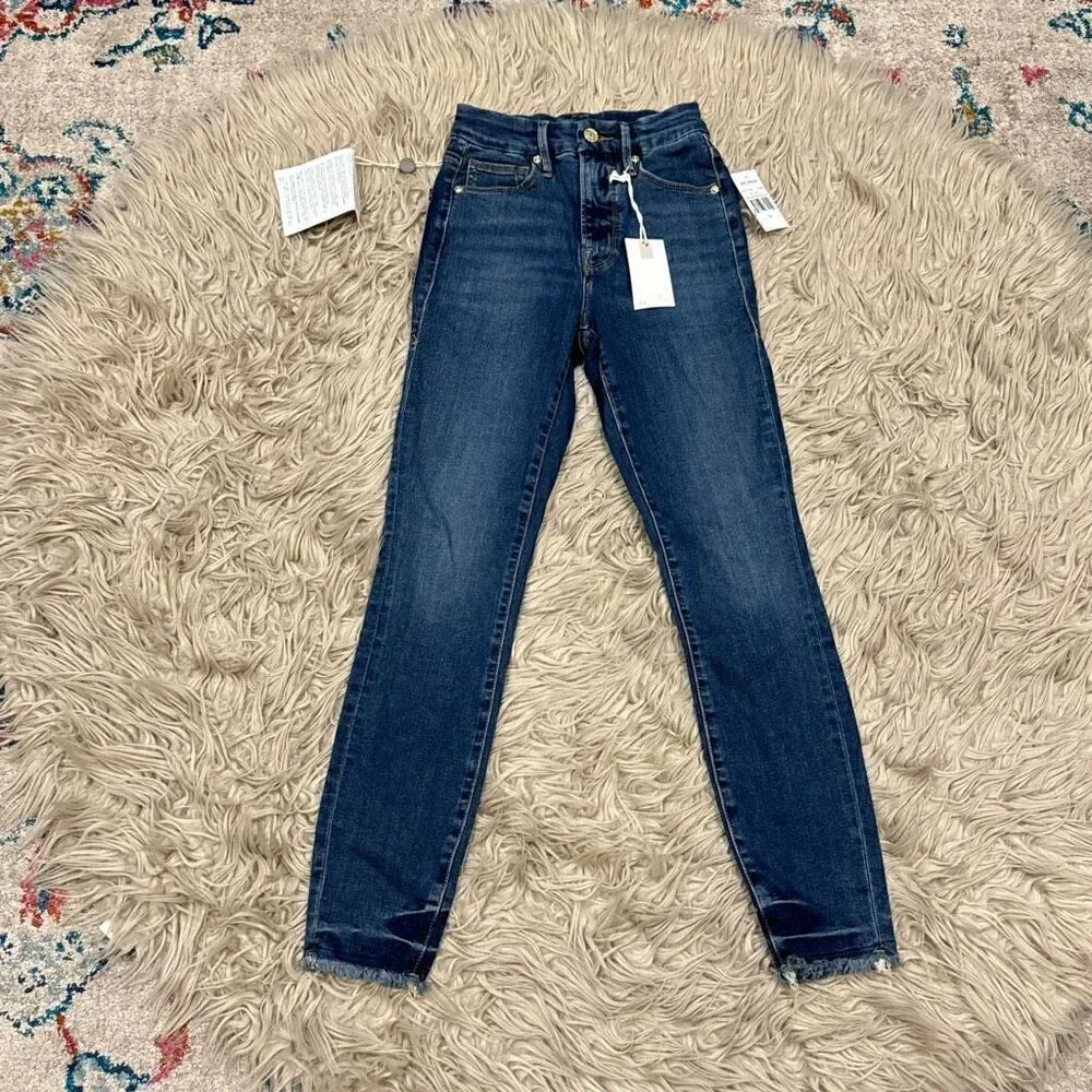 NWT Good American Good Waist Crop jeans size 00/24